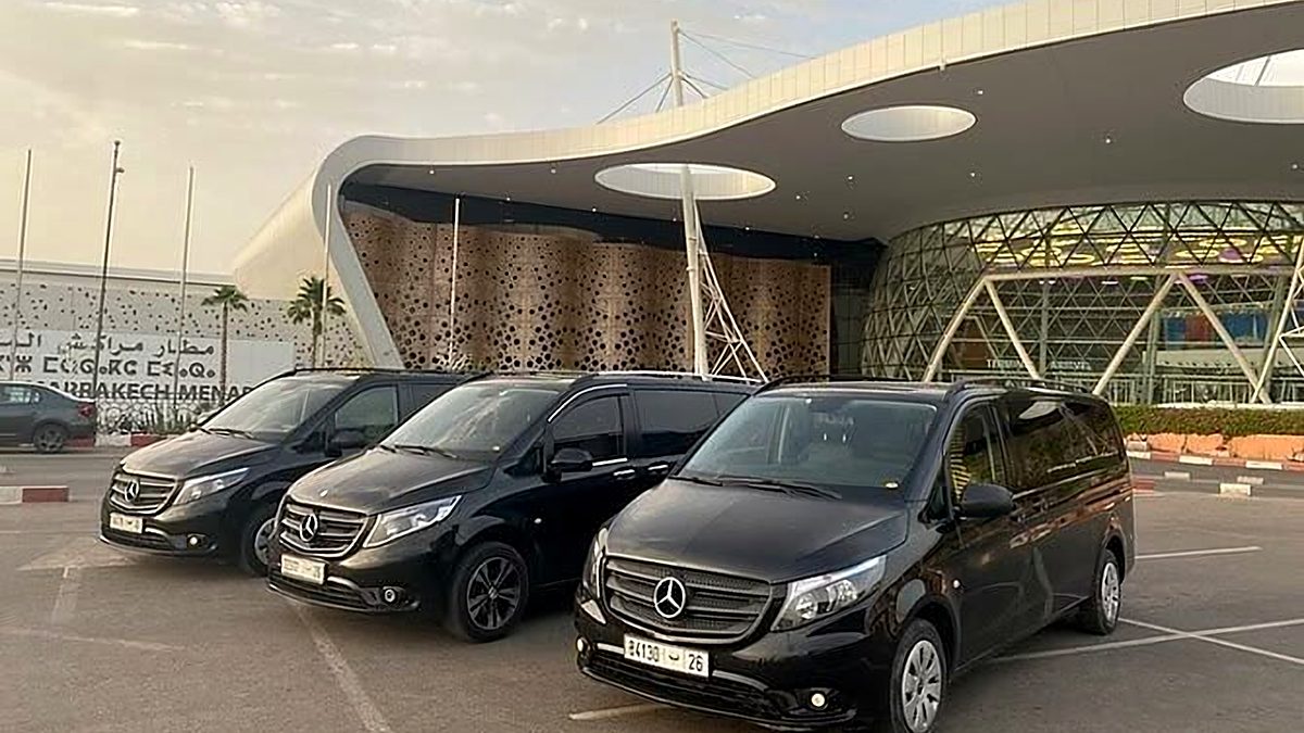 Driver waiting at Marrakech Menara Airport arrivals